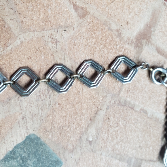 Antique tin deco choker. - Picture 2 of 3